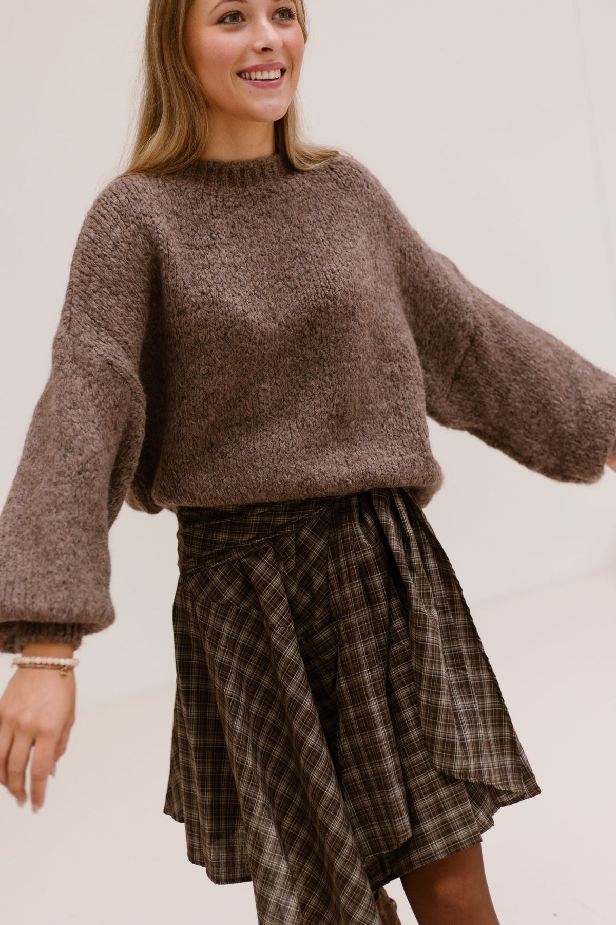 Sabella check skirt - Bij Keesje - Neo Noir - Rok