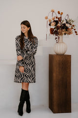 Sedona Kleid Sand/Schwarz