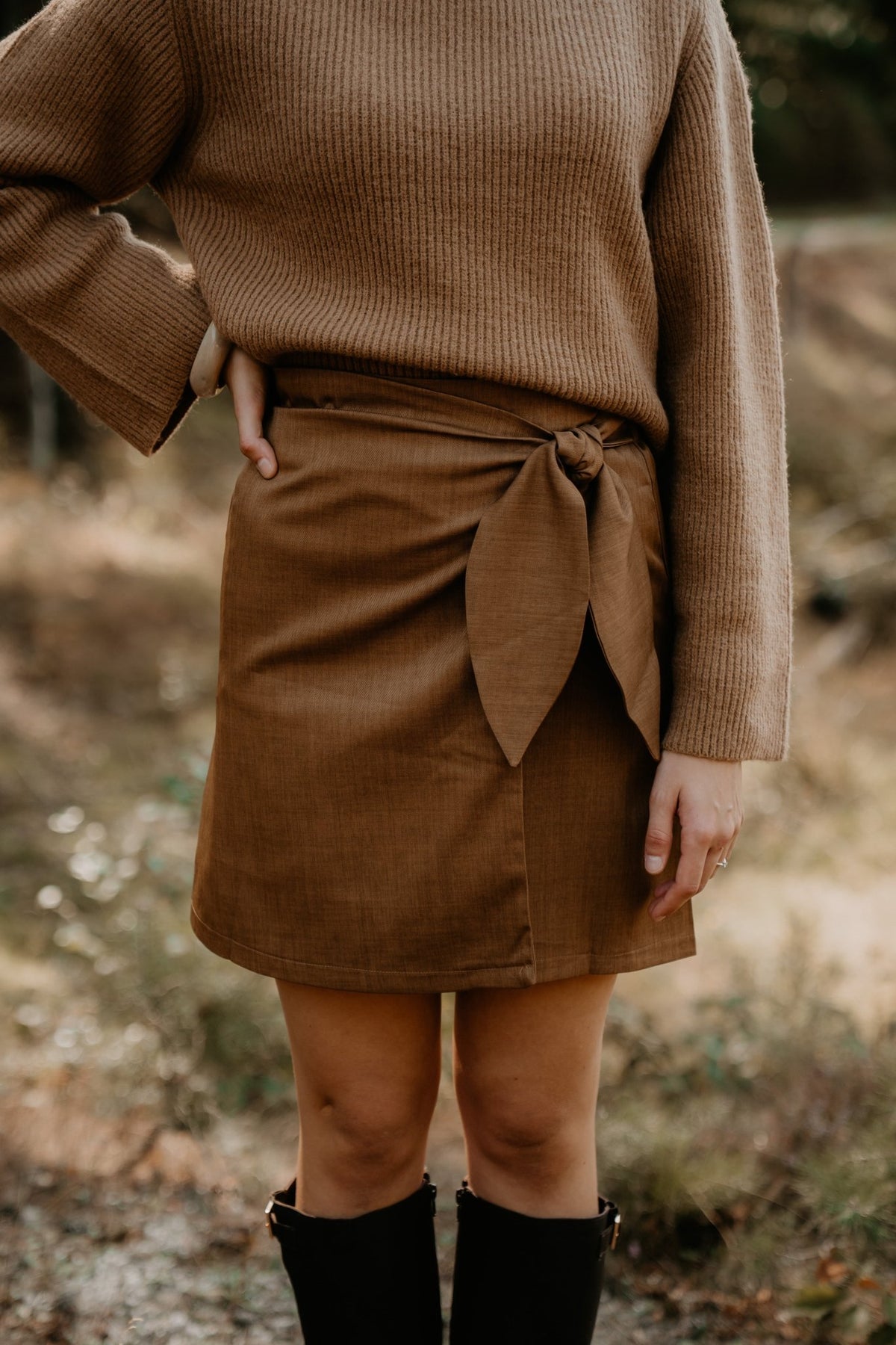 Simone Skirt Camel - Bij Keesje - Bij Keesje The Label - Rok