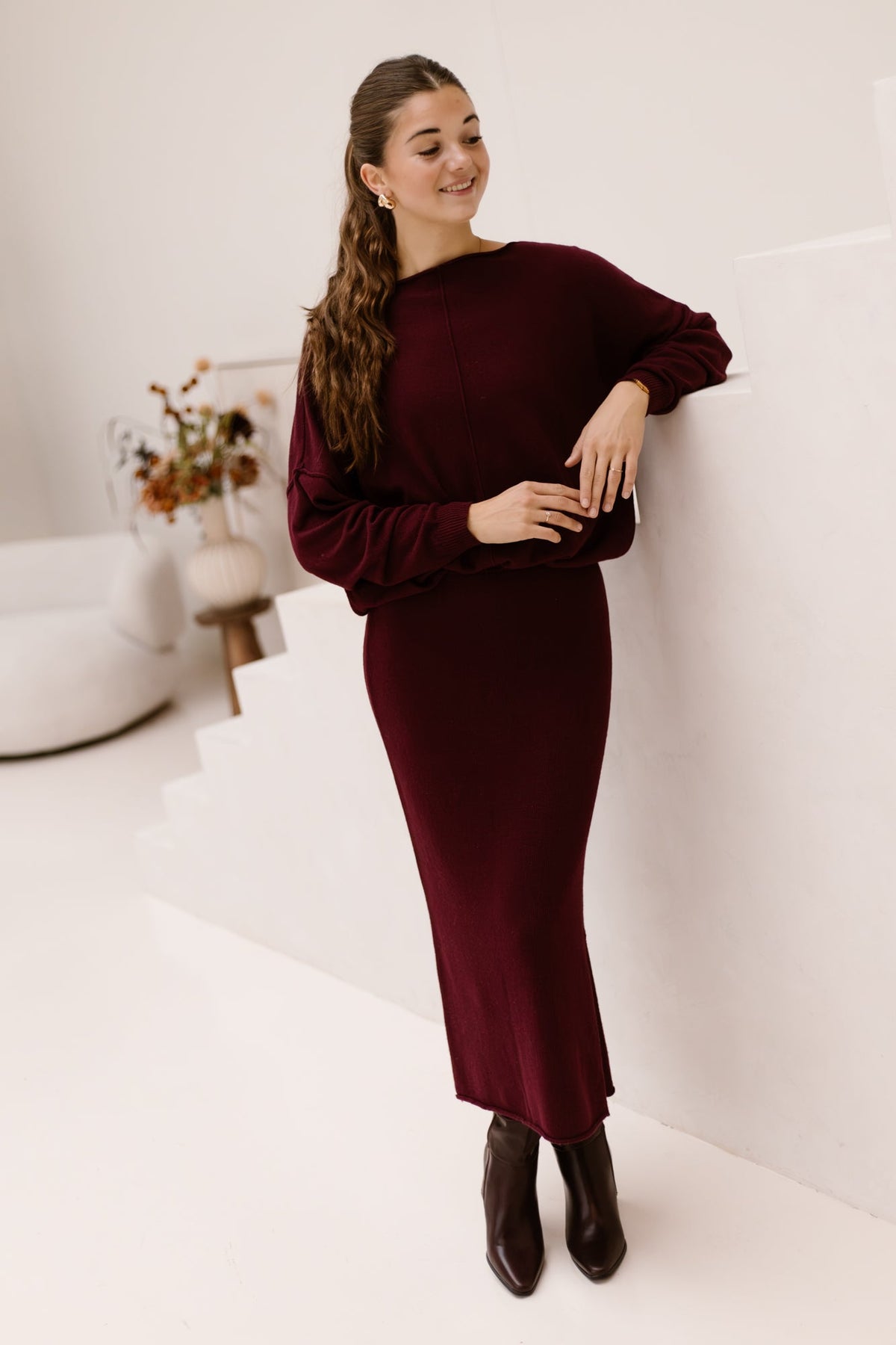 Sissi Sweater bordeaux - Bij Keesje - Teatro - Trui
