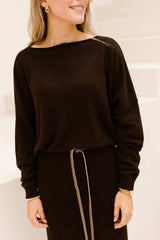Sissi Sweater Dark Brown