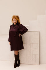 SL dress aubergine 26716