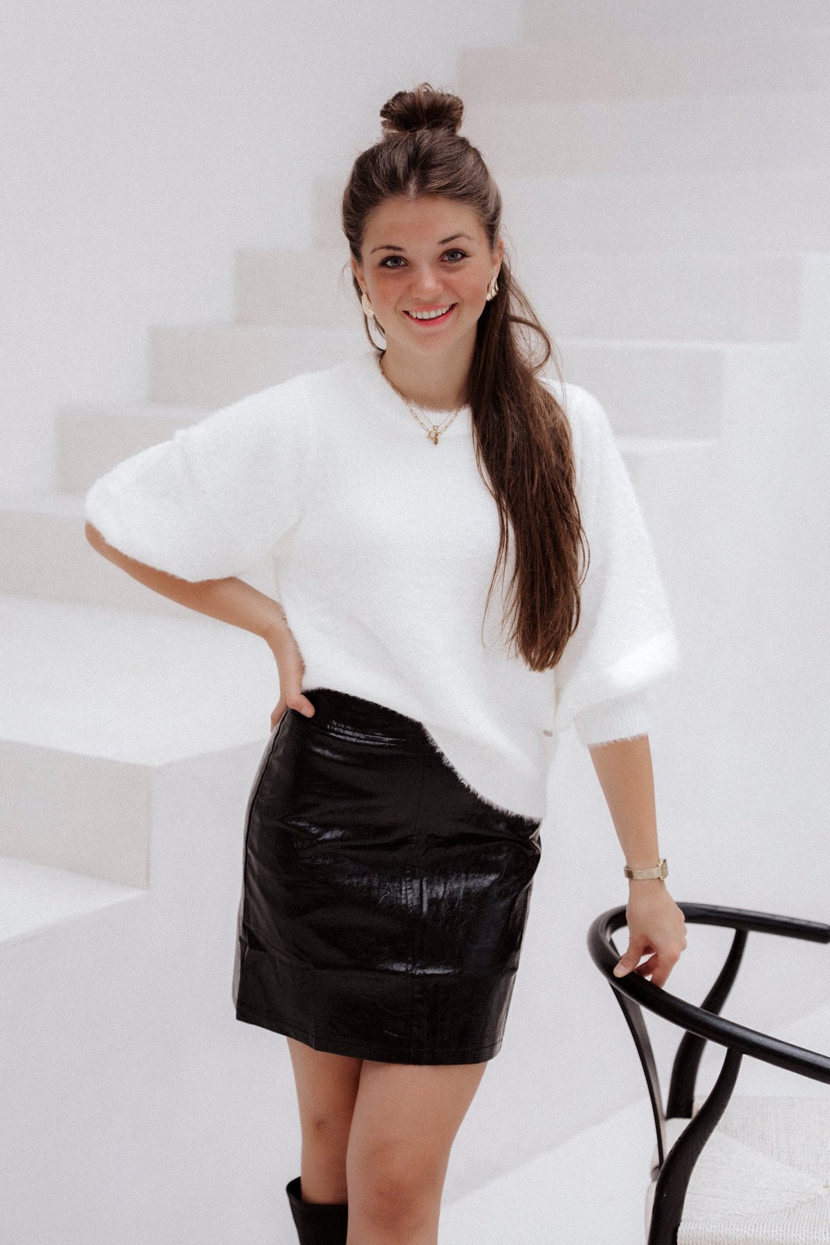 SL Skirt Black 26562 - Bij Keesje - Smashed Lemon - Rok