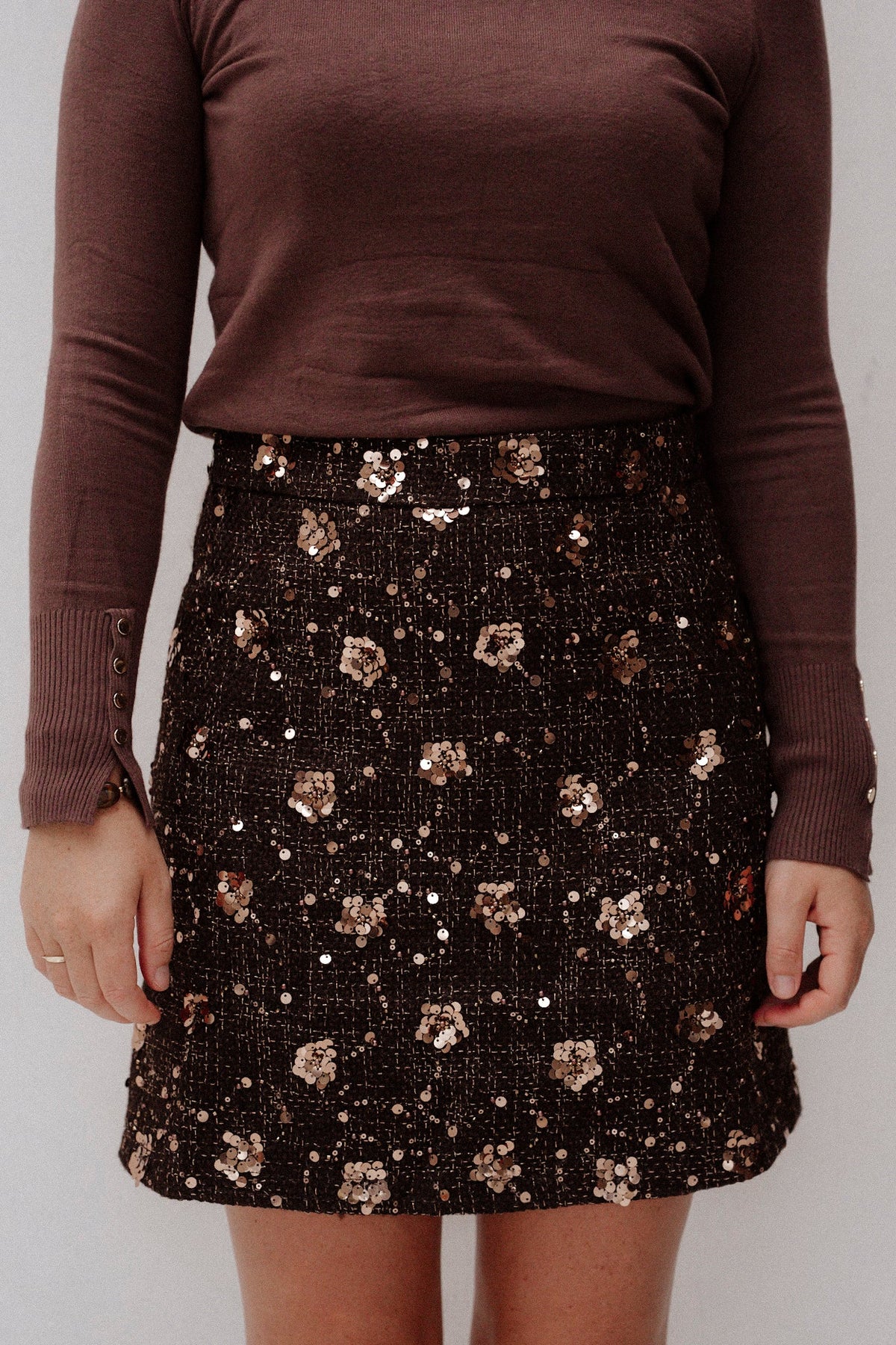 SL Skirt Brown/Bronze 26598 - Bij Keesje - Smashed Lemon - Rok