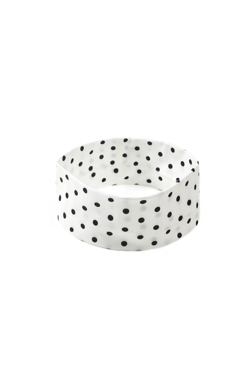 Stretch Haarband Dot White/Black - Bij Keesje - Bij Keesje - Haarband