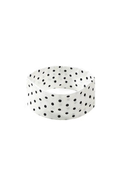 Stretch Haarband Dot White/Black - Bij Keesje - Bij Keesje - Haarband