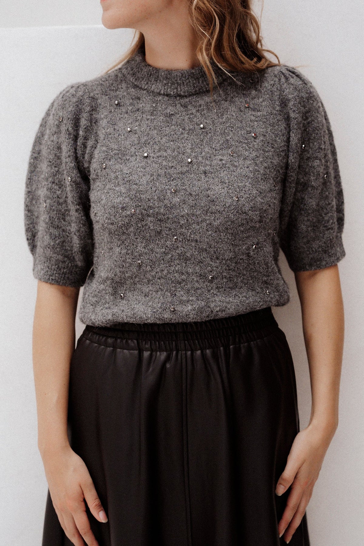Sweater S/SLVE Diamonds Grey - Bij Keesje - Esqualo - Trui