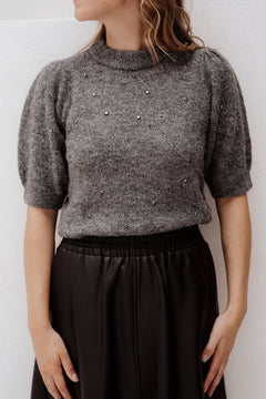 Sweater S/SLVE Diamonds Grey - Bij Keesje - Esqualo - Trui