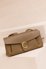 Tas Cadiz leer taupe