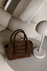 Tas Florence Toscana Croco bordeaux