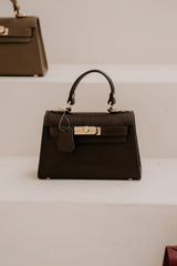Tas Grace leer donkerbruin