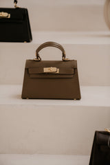 Tas Grace leer taupe