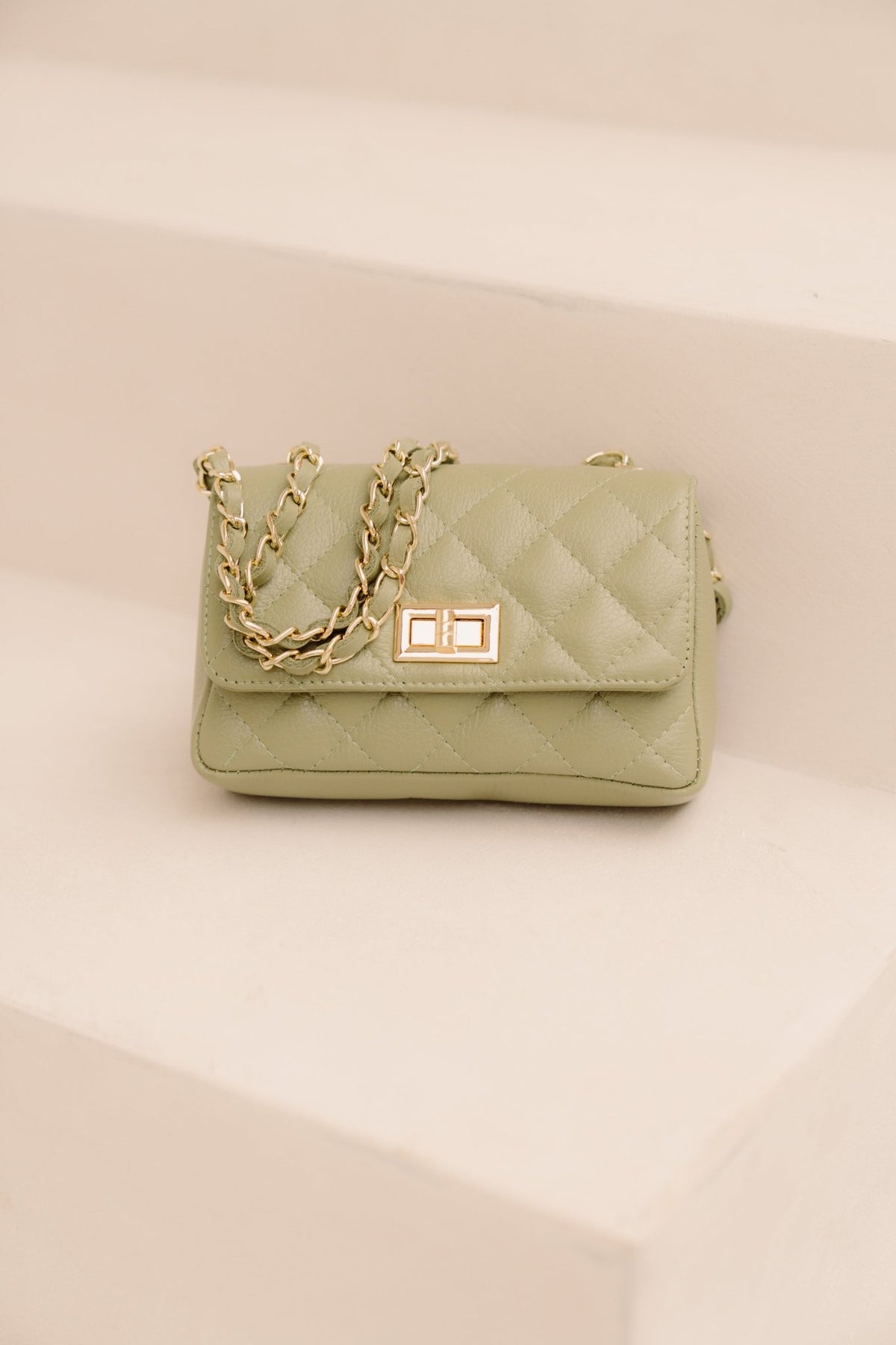Tas madelief klein moss green - Bij Keesje - Bij Keesje - tas