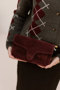 Tas Margot suede bordeaux - Bij Keesje - Bij Keesje - Tas