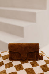 Tas Margot suede cognac
