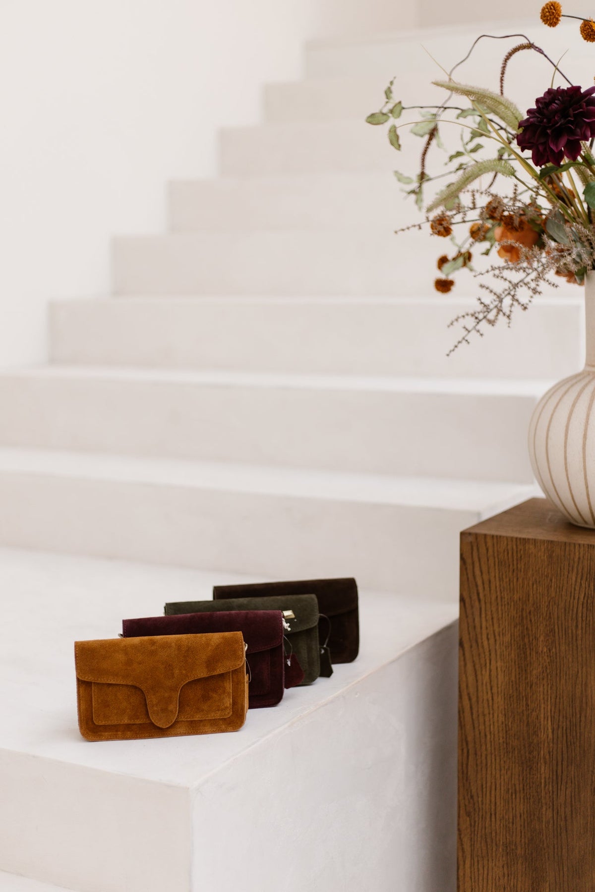 Tas Margot suede donkerbruin - Bij Keesje - Bij Keesje - Tas