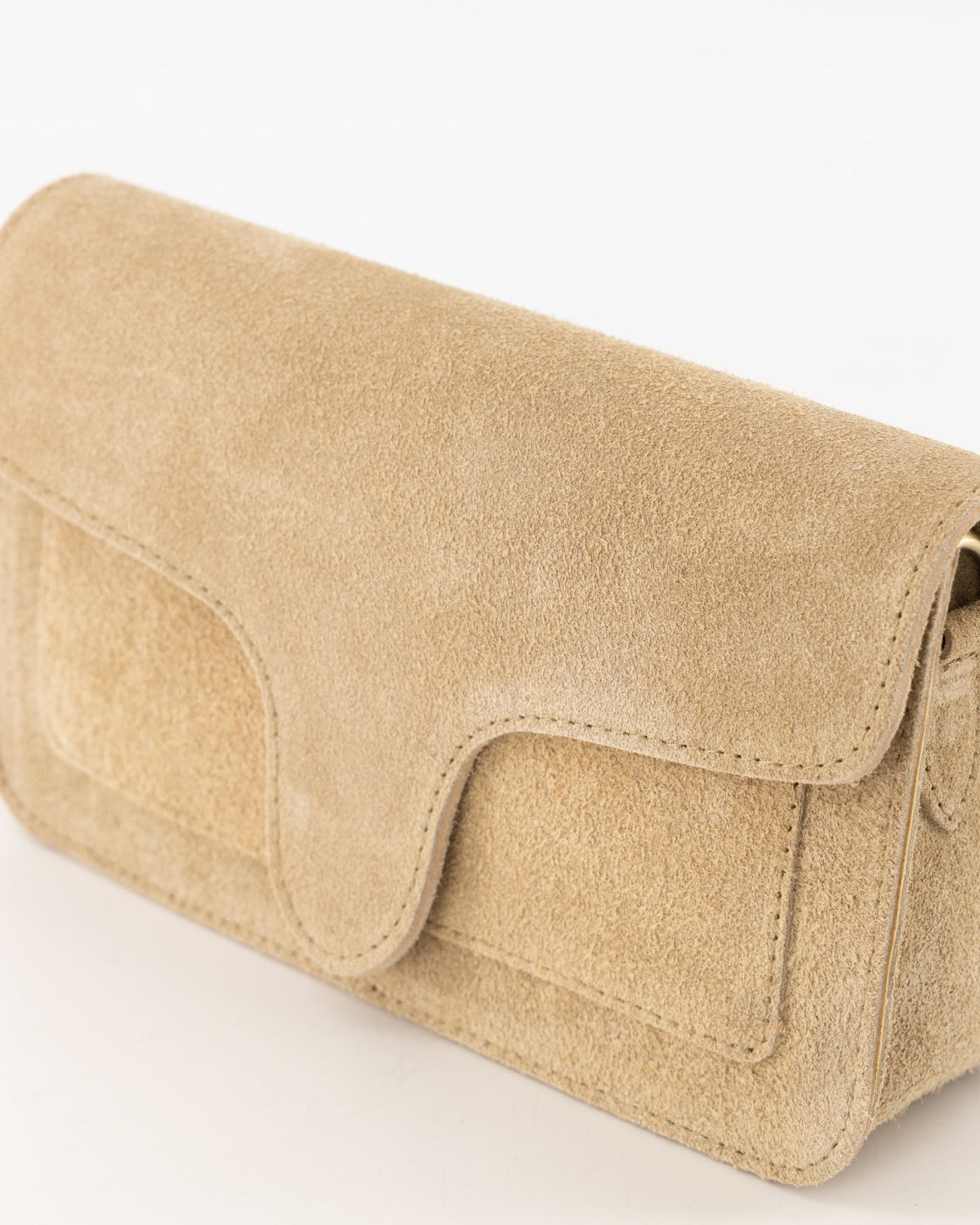 Tas Margot suede sand - Bij Keesje - Bij Keesje - tas