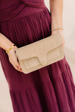 Tas Margot suede sand - Bij Keesje - Bij Keesje - tas