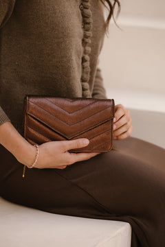 Tas Roos metallic donkerbruin - Bij Keesje - Bij Keesje
