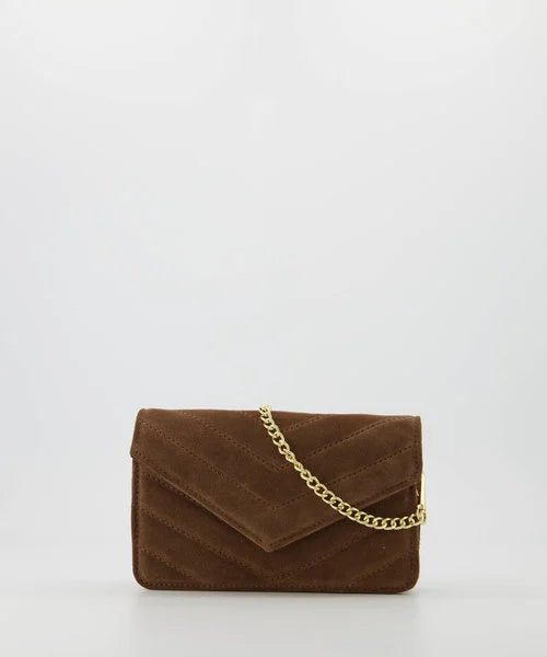 Tas Roos suede donkerbruin - Bij Keesje - Bij Keesje