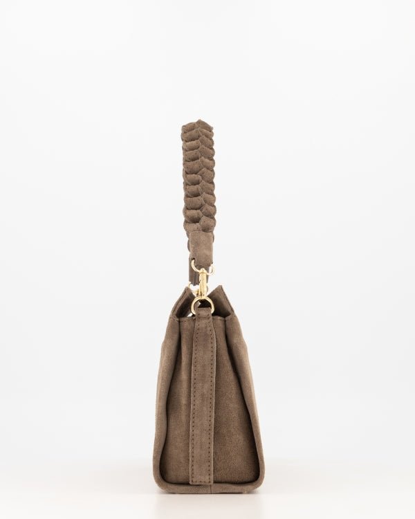 Tas Sarah suede taupe - Bij Keesje - Bij Keesje - Tas