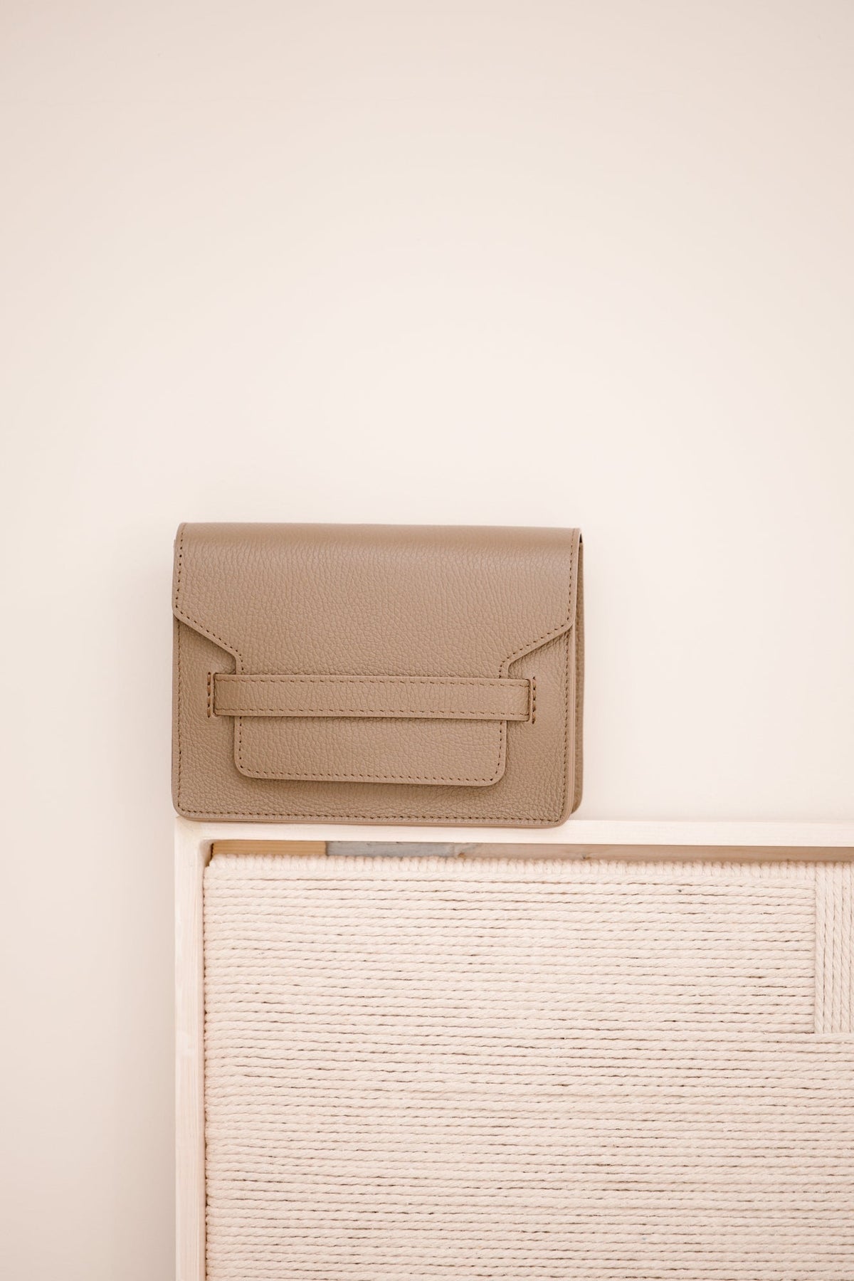 Tas Senna leer taupe - Bij Keesje - Bij Keesje