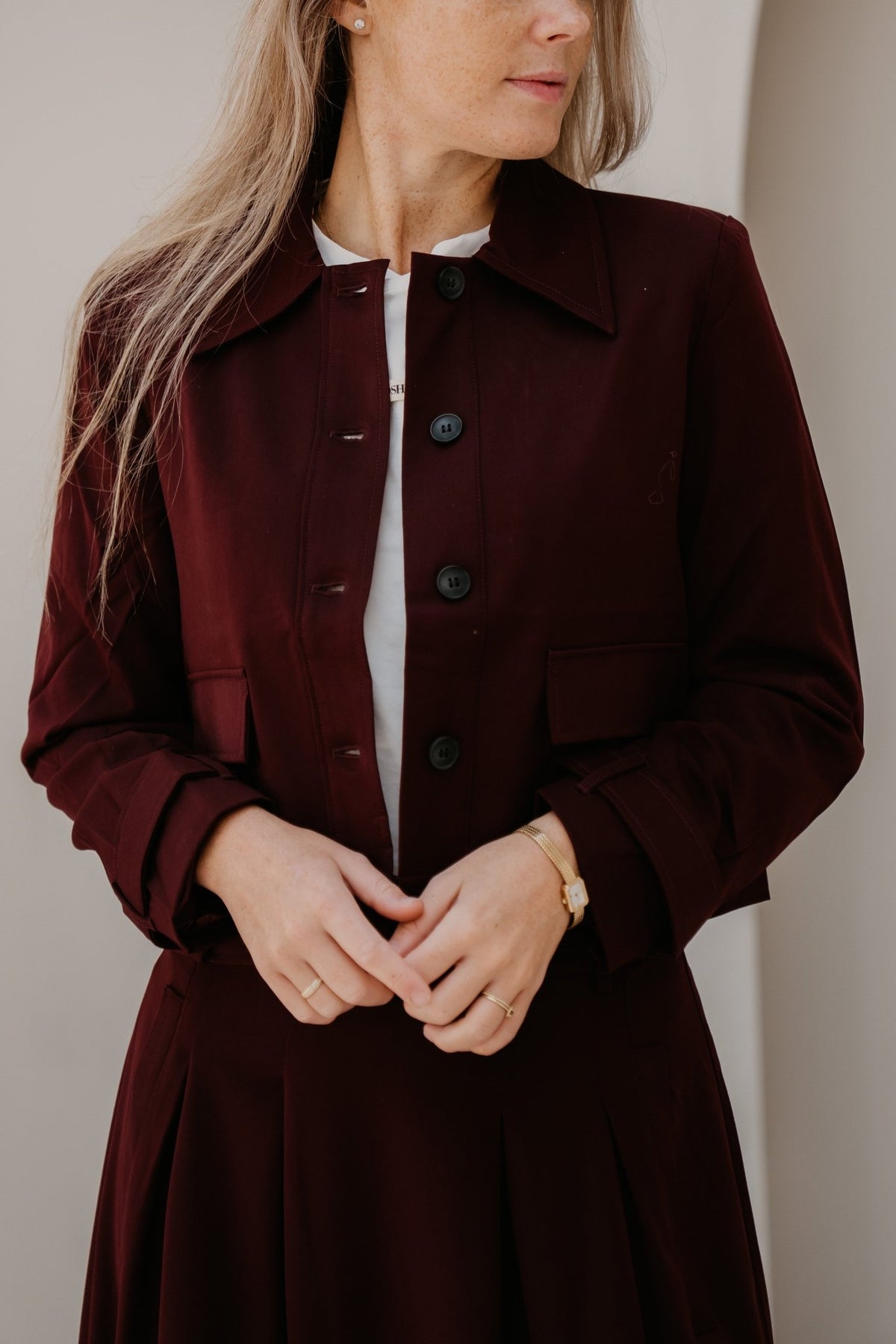 TerryCC Jacket Wine Red - Bij Keesje - Co'couture - Jas