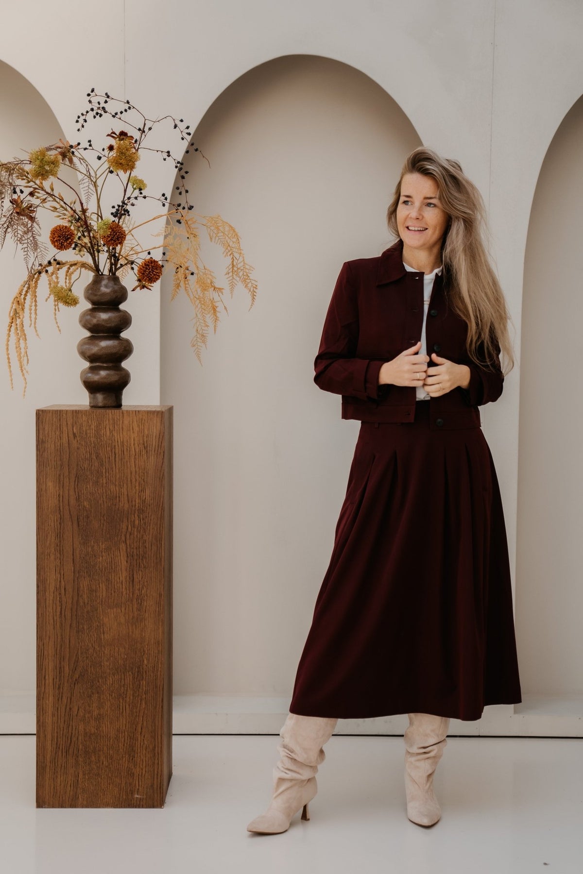 TerryCC Jacket Wine Red - Bij Keesje - Co'couture - Jas