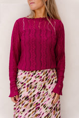Top lace magenta - 202879