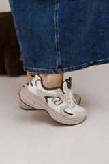 Utrecht Sneaker Beige-Bruin - Bij Keesje - Bij Keesje - Sneaker
