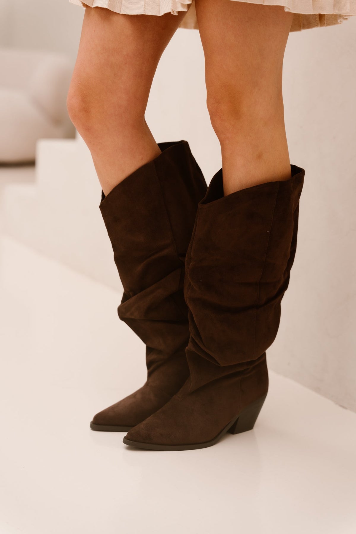 Vancouver boots suede darkbrown - Bij Keesje - Bij Keesje - laarzen
