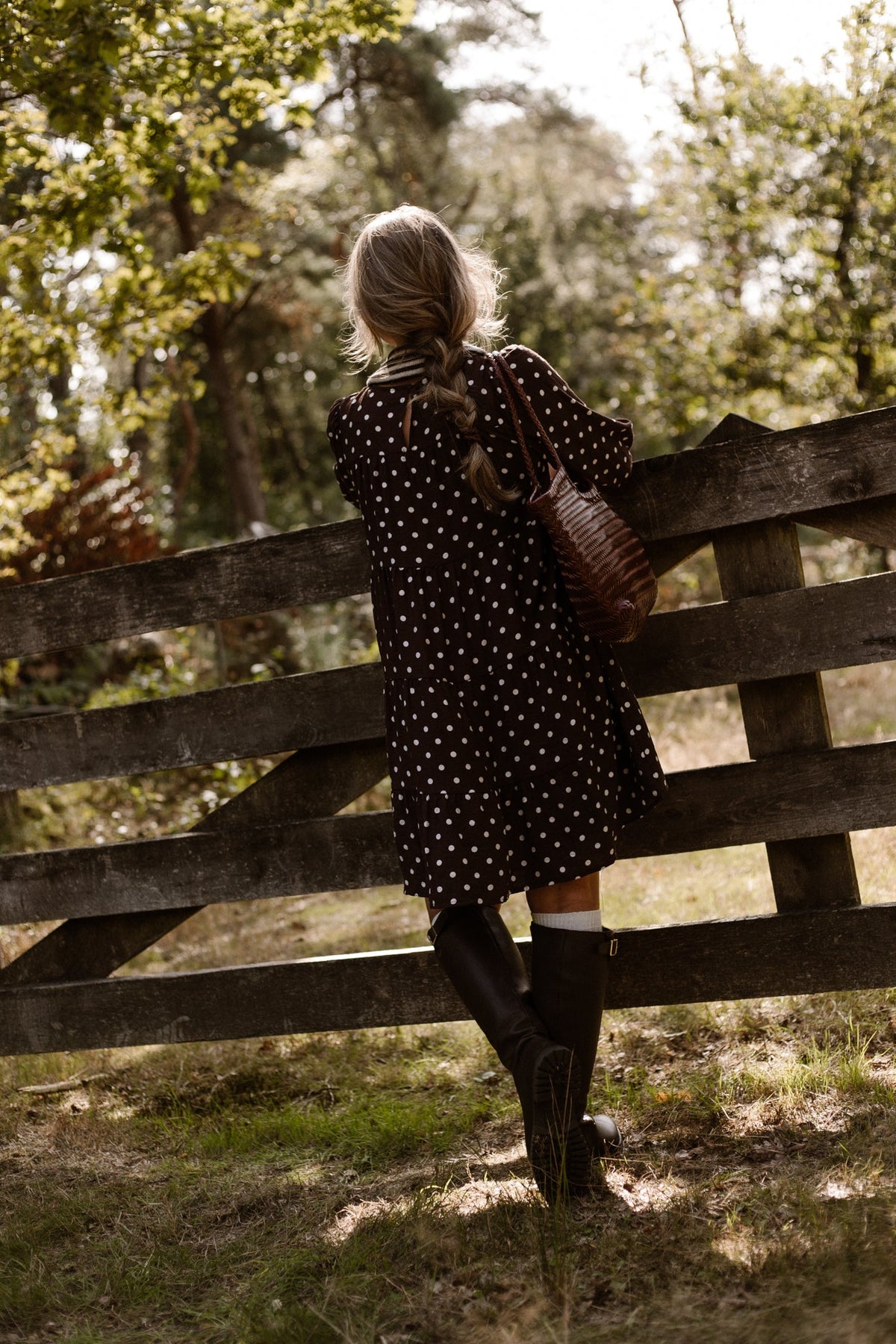 Veerle Dots Dress Brown - Bij Keesje - Bij Keesje The Label - Jurk