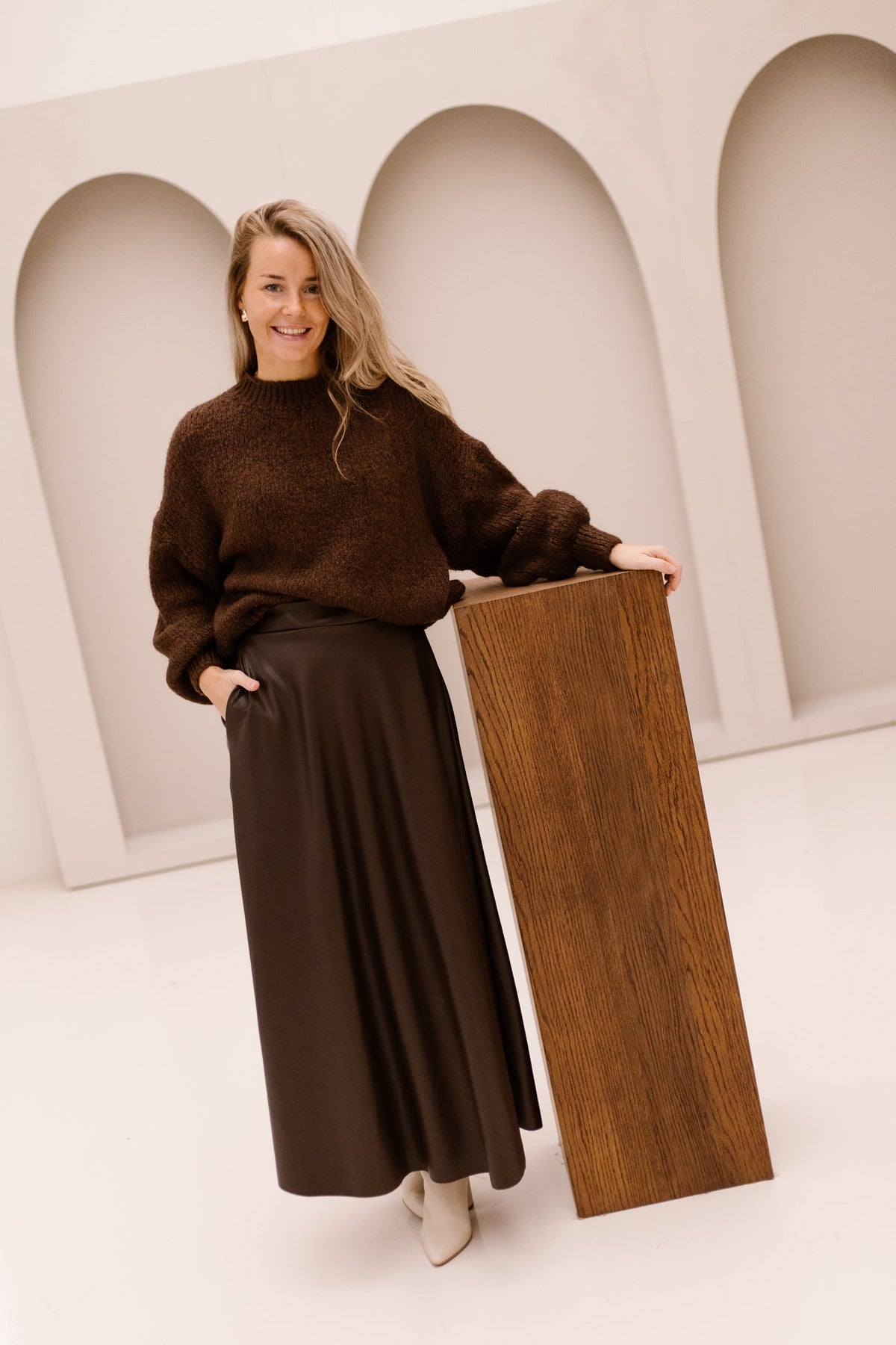 Wendy sweater chestnut brown - Bij Keesje - Bij Keesje - Trui