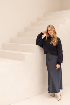 Wendy sweater darkblue - Bij Keesje - Bij Keesje - Trui