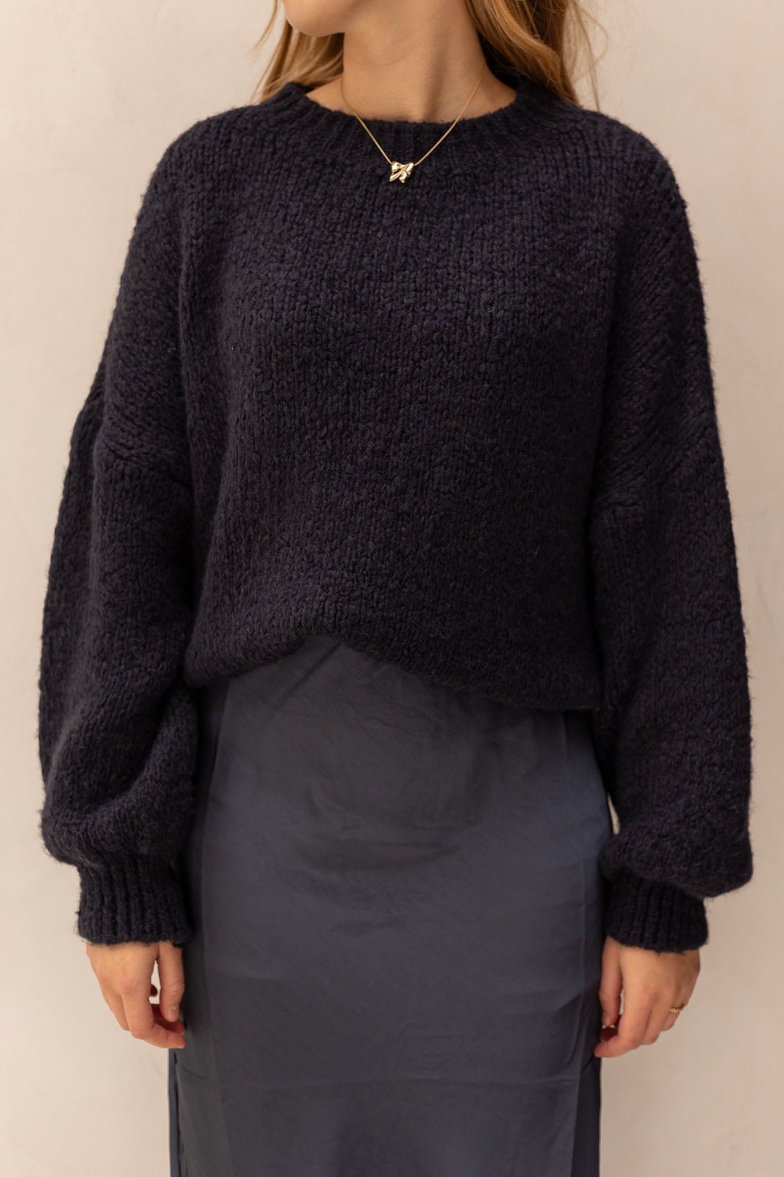 Wendy sweater darkblue - Bij Keesje - Bij Keesje - Trui