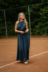 Wenly dress bow darkblue