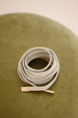 Wrap belt ecru
