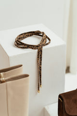 Leopard wrap belt
