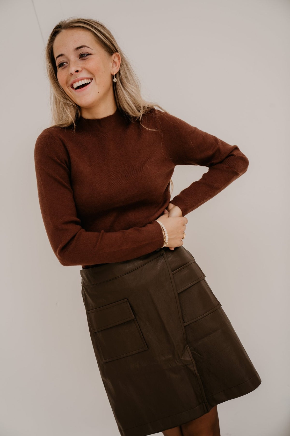 Willaine Knit Top Capuccino - Bij Keesje - G-maxx - Top