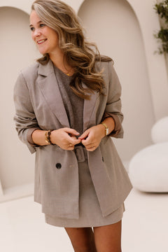 YASChekka LS Oversize Blazer Black-Check - Bij Keesje - Y.A.S - Blazer