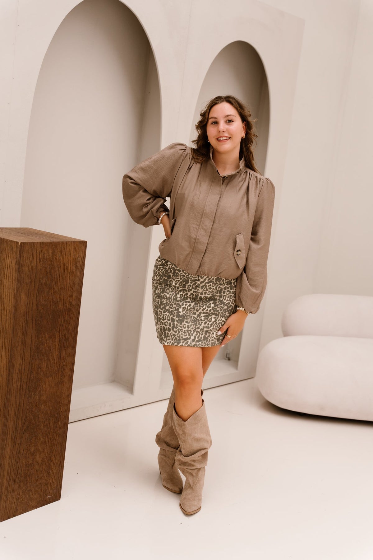 Yasfeline LS Jacket Wood Ash - Bij Keesje - Y.A.S - Jas