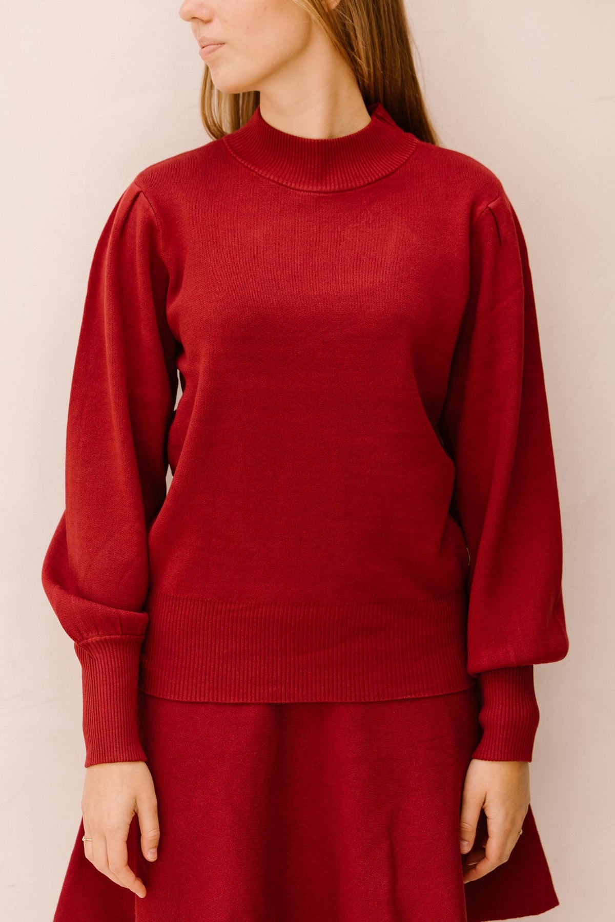 Yasfonny knit pullover tibetan red - Bij Keesje - Y.A.S