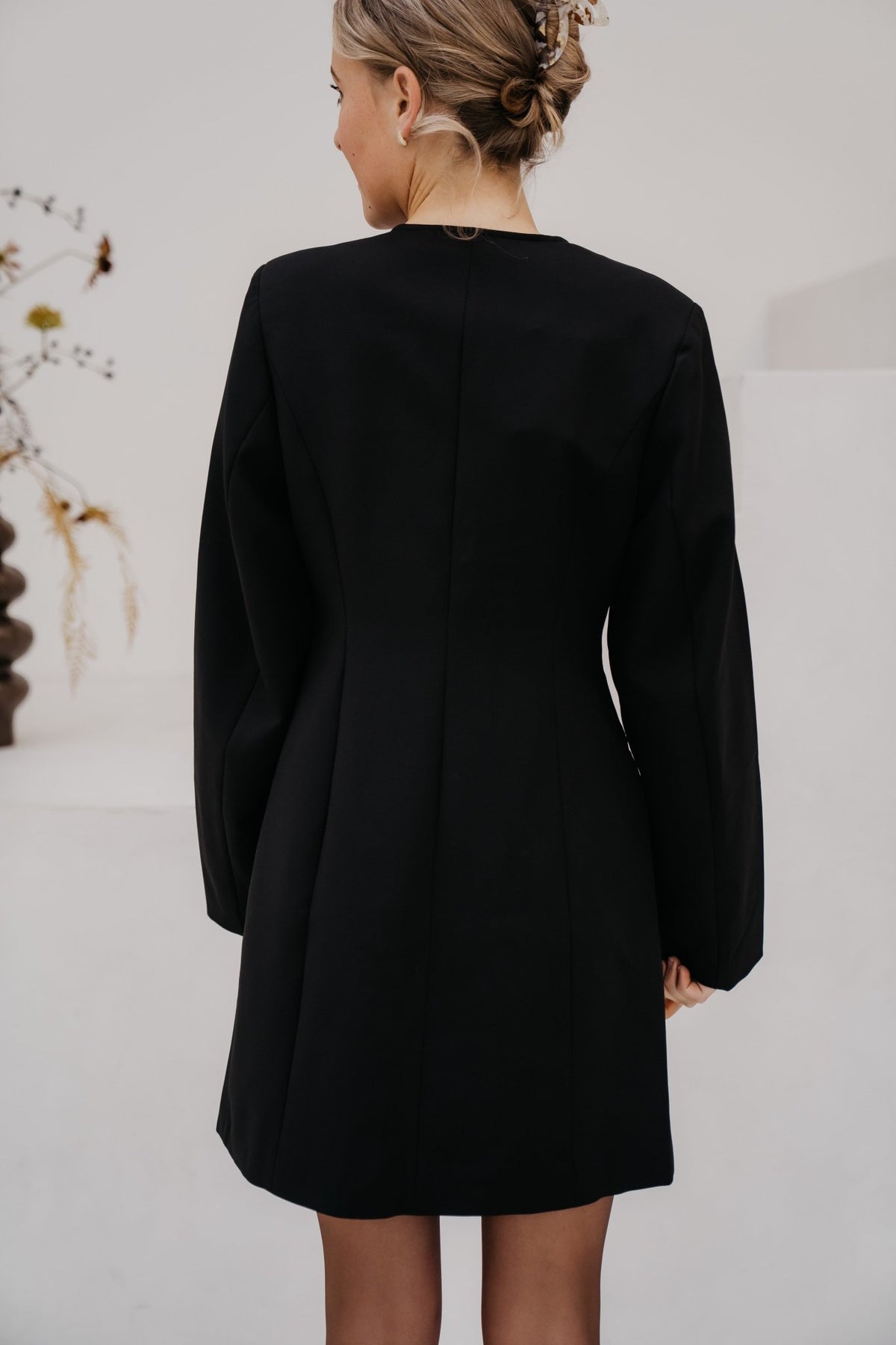 Yaslaulin Sculpted blazer dress black - Bij Keesje - Y.A.S - Jurk